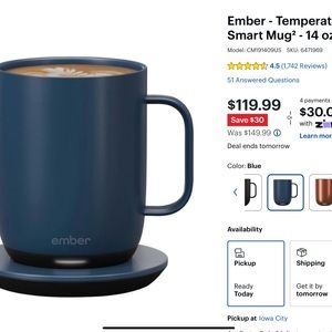 Ember Coffee Cup- New